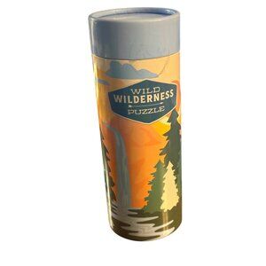 Wild Wilderness Jigsaw Puzzle 150-Pc Cylindrical Container Family WOODS Fun BLUE
